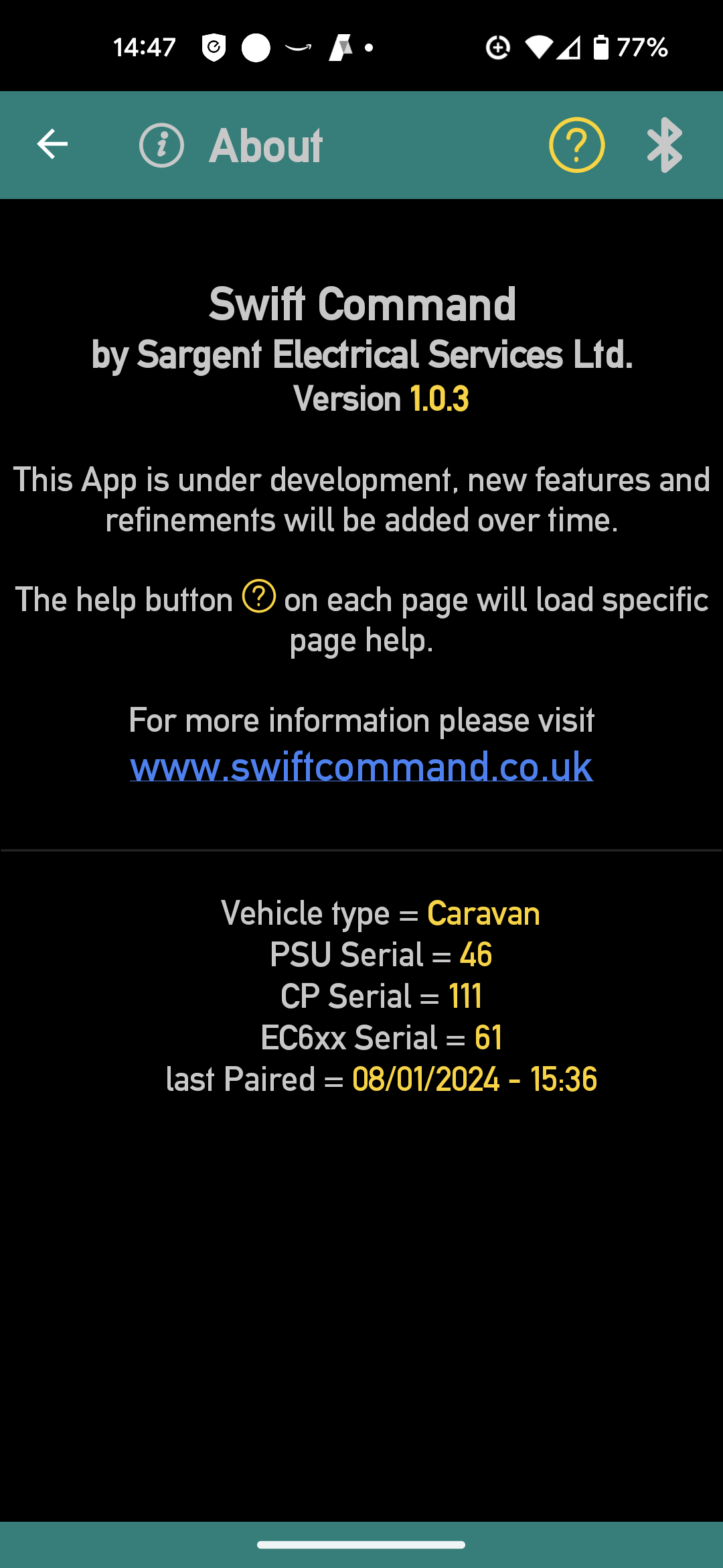 Swift Command App 2019
